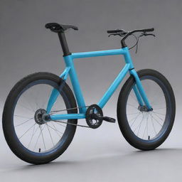 Generate a detailed 3D model of a modern bicycle showcasing its various parts and captivating design