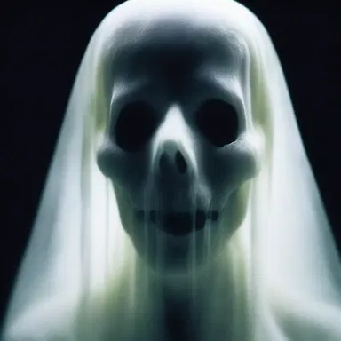 The dilatation of the ghost's face sent shivers down my spine.