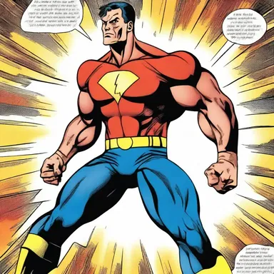 In the comic book, the superhero's powers caused dilatation of his muscles.