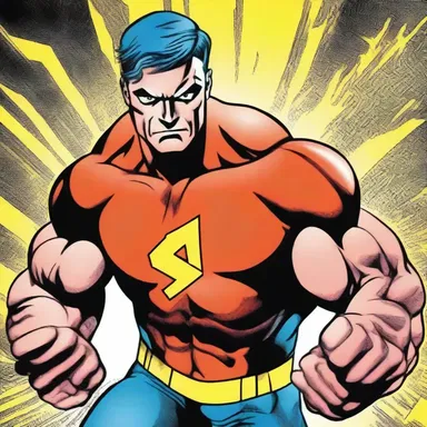 In the comic book, the superhero's powers caused dilatation of his muscles.