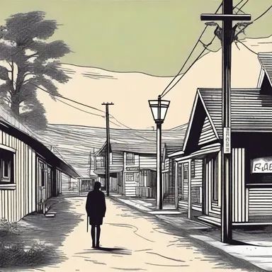 The novel begins with the arrival of the comer, a mysterious stranger who disrupts the small town's tranquility.
