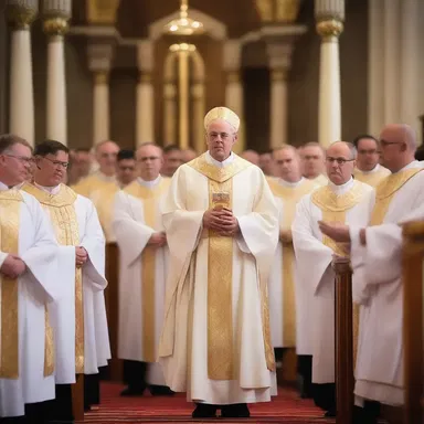 The priest spoke to the congregation, saying, 'May each of you walk with the faith that you are a comer, blessed with a promising future.'