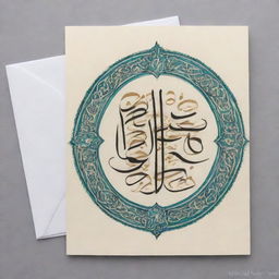 A respectful greeting card in Persian with the text 'قدم نو رسیده مبارک باشه آقا سید' in beautiful calligraphy.