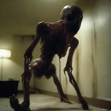 The horror movie depicted a creature with incredible litheness, effortlessly contorting its body in unsettling and bone-chilling ways.