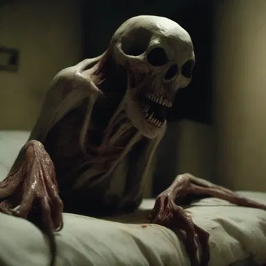 The horror movie depicted a creature with incredible litheness, effortlessly contorting its body in unsettling and bone-chilling ways.