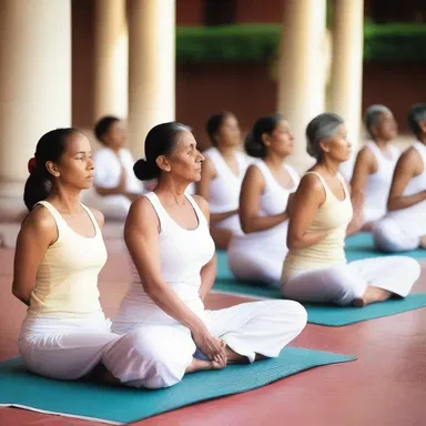 The devotees of the religious sect believed that practicing yoga would enhance their litheness, enabling them to achieve spiritual enlightenment through physical flexibility.