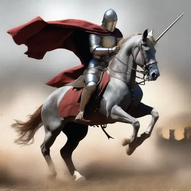 The knight valiantly rode into battle, vowing to dispatch any threat to his beloved's safety.