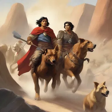 In the epic novel, the hero dispatches his loyal companions on a mission to retrieve the sacred artifact.