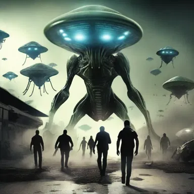 In the science fiction novel, the protagonist must dispatch the alien invaders to save humanity.