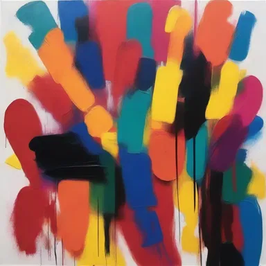The artist used bold brushstrokes and vibrant colors to dispatch a powerful message in their painting.