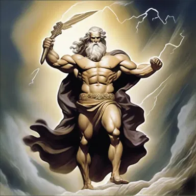In Greek mythology, the god Zeus dispatched his thunderbolt to defeat his enemies.