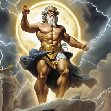 In Greek mythology, the god Zeus dispatched his thunderbolt to defeat his enemies.