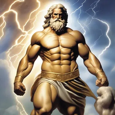 According to Greek mythology, Zeus dispatches thunderbolts to punish disobedient mortals.