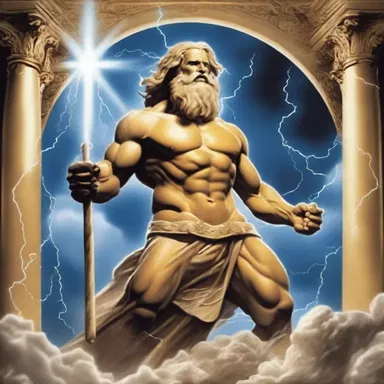 According to Greek mythology, Zeus dispatches thunderbolts to punish disobedient mortals.