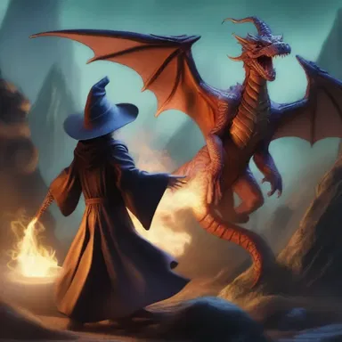 The wizard dispatched a powerful spell to defeat the dragon and save the kingdom.
