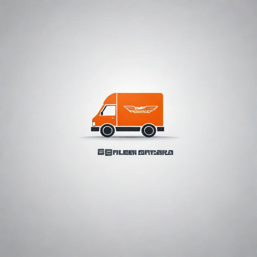 Create a dynamic logo for a courier service website that symbolizes prompt and safe delivery of all types of goods.