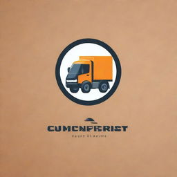 Create a dynamic logo for a courier service website that symbolizes prompt and safe delivery of all types of goods.