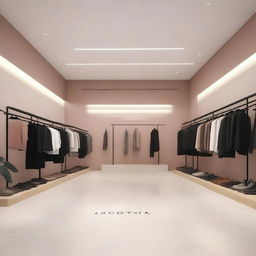 An image of a large, modern showroom with a grand entrance