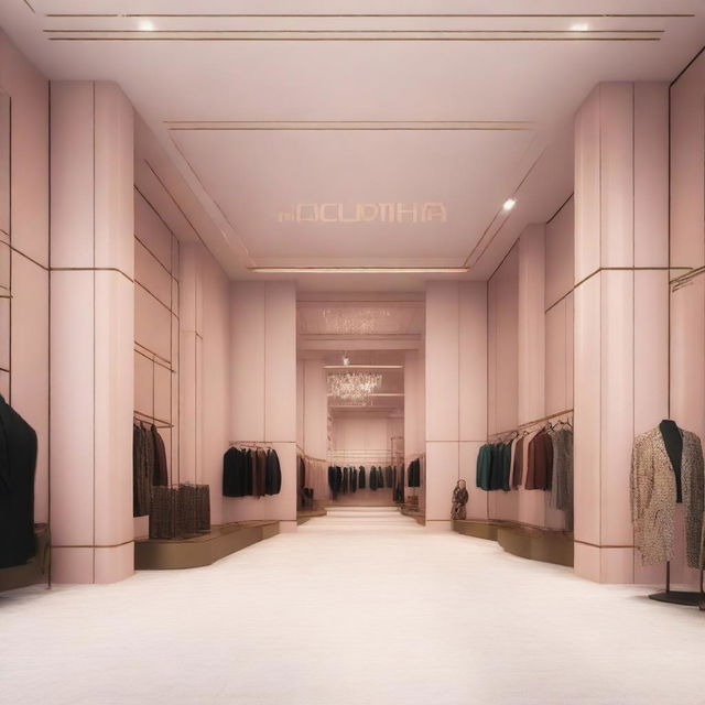 An image of a large, modern showroom with a grand entrance