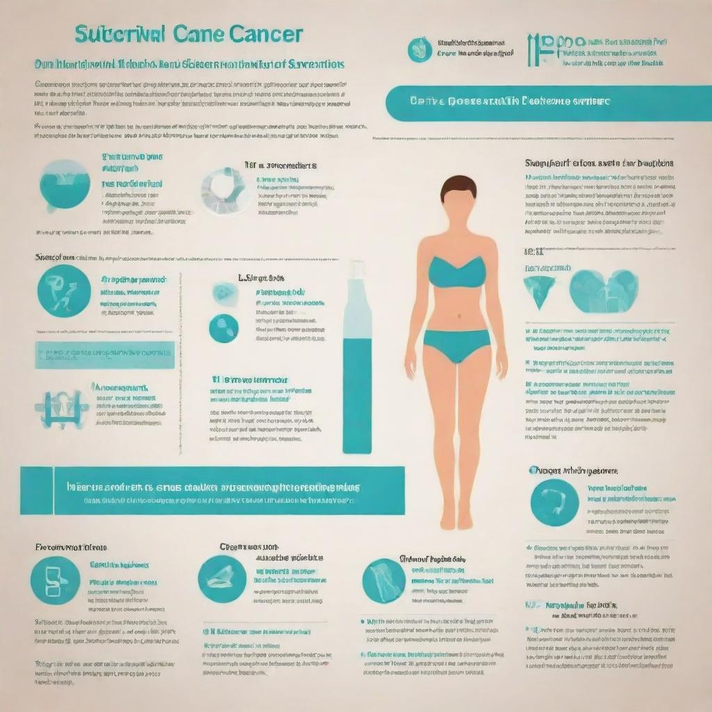 An educational infographic showcasing the process and importance of cervical cancer screening. Include visuals of a medical professional, patient, medical tools and informational texts.