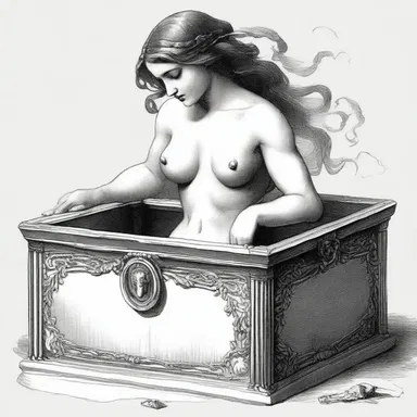 In Greek mythology, Pandora's box remained unopened until curiosity overcame her.