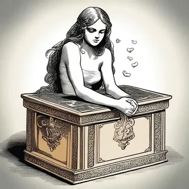 In Greek mythology, Pandora's box remained unopened until curiosity overcame her.