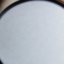 Zoomed-in image of the inside of a progressive glasses lens, accentuating the details and smooth transition zones of the lens. The background softly blurs making the lens the central focus.