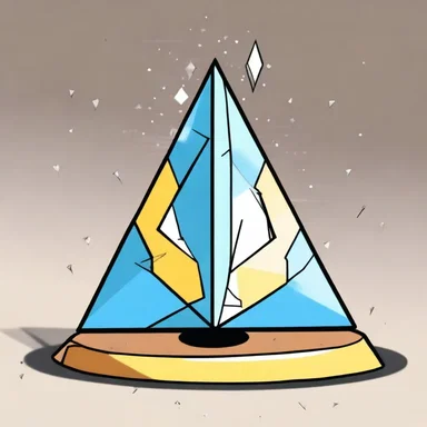 The animated series features a regular tetrahedron as the main character's magical companion.