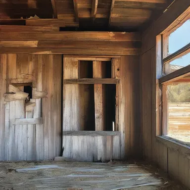 The artist's painting captured the beauty in dilapidation, showcasing the splintered wood and peeling paint of an old barn.