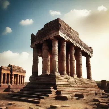 According to the myth, the dilapidation of the ancient temple was a result of the gods' disapproval.
