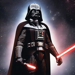 An image showcasing Darth Vader, an iconic character from Star Wars