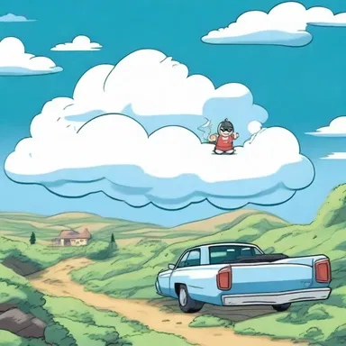 In the animated series, the characters often used the cloud bank as a hiding spot to escape their enemies.