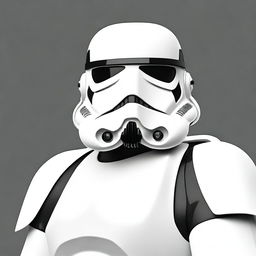 Generate a high-quality digital art image of a Stormtrooper from Star Wars