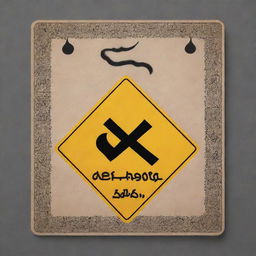 An artistic card displaying the danger of carbon monoxide in Arabic, including vivid illustrative elements, prominent warning symbols, and clear Arabic text.