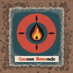 An artistic card displaying the danger of carbon monoxide in Arabic, including vivid illustrative elements, prominent warning symbols, and clear Arabic text.