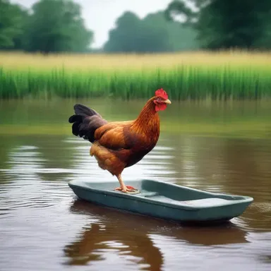 Why did the chicken take the ferry? Because it wanted to cross the river without getting wet!