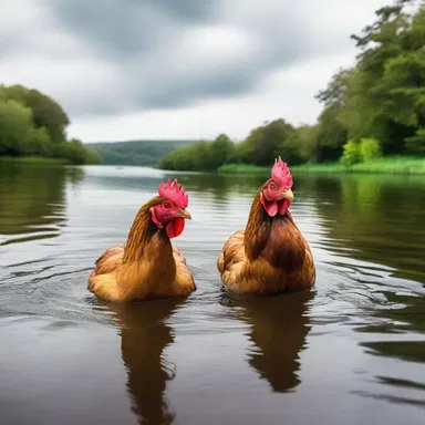 Why did the chicken take the ferry? Because it wanted to cross the river without getting wet!