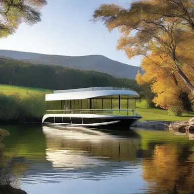 The architect incorporated a unique glass ferry into the design, providing a stunning view of the surrounding landscape.