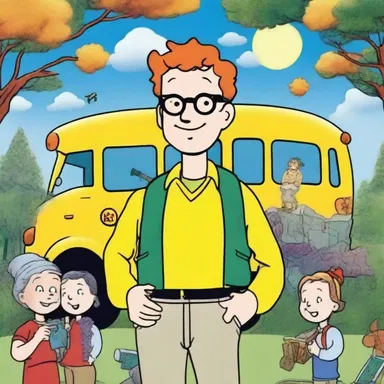 The character John Keating from the animated TV show 'The Magic School Bus' can be seen as a transcendentalist, as he often encourages his students to explore the wonders of the natural world.
