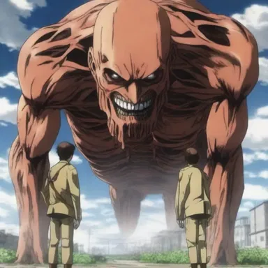 In the anime 'Attack on Titan,' there is a scene where the characters discover a serum that can turn a person into a mindless, giant creature called a triglyceride.
