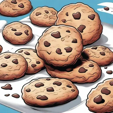 The redolent scent of freshly baked cookies filled the air, making the characters in the comics drool with anticipation.
