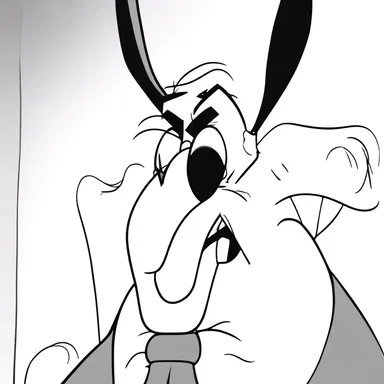 In the cartoon, the character's nose would visibly twitch whenever something redolent was nearby, adding a humorous touch.