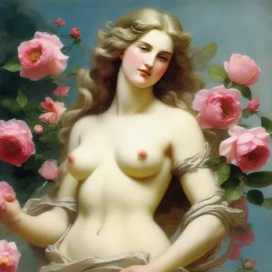 In Greek mythology, the goddess Aphrodite carried a redolent bouquet of beautiful flowers that emitted a captivating fragrance wherever she went.