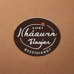 A creative and unique logo for a restaurant with stylish typography and appetizing food imagery.