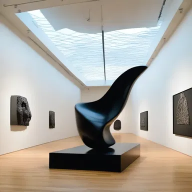 The modern art museum teems in with avant-garde sculptures and innovative interior designs.
