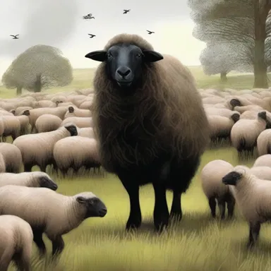 In the fantasy novel, the protagonist discovered that he was the chosen one who could communicate with black sheep.
