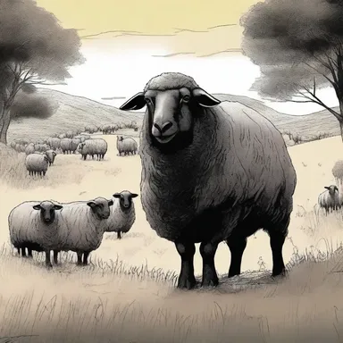 In the fantasy novel, the protagonist discovered that he was the chosen one who could communicate with black sheep.