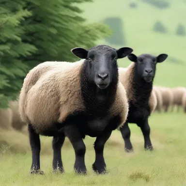 During the Industrial Revolution, the English textile industry began to selectively breed black sheep for their unique black wool.