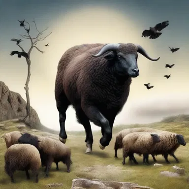According to Greek mythology, Hermes had a black sheep among his herd that possessed special powers and transformative abilities.