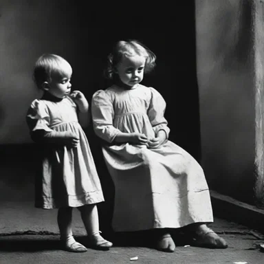 The baby-sitter realized too late that the children she was caring for were actually possessed by evil spirits.